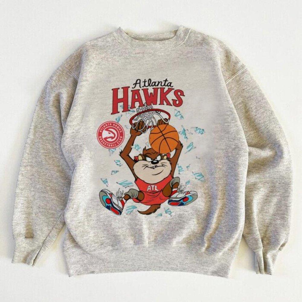 N Ba Atlanta Hawks Looney Tunes 1998 Sweatshirt Retro
